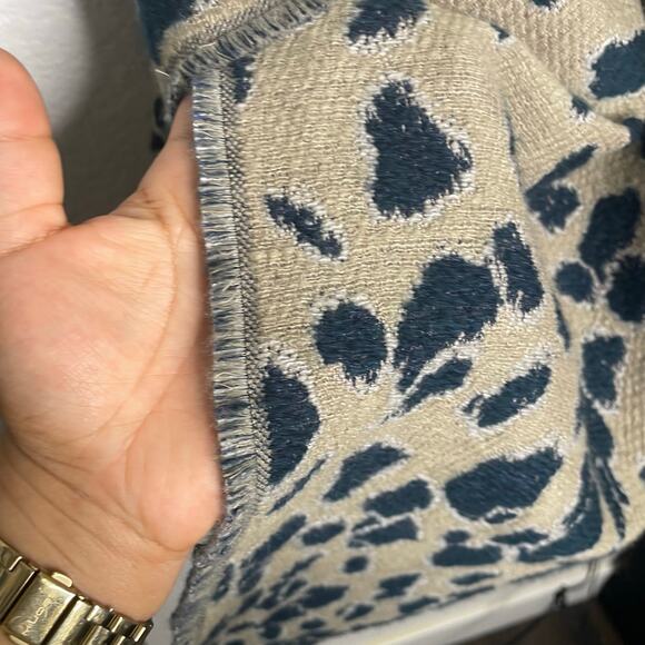 Ann Taylor Womens Pancho Size OS Animal Print Asymmetrical Hem Open Front Wrap - Picture 10 of 12